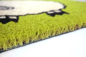 Paillasson Coco Style mouton Fibres de coco - Vert clair - 40 x 60 cm