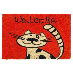 Paillasson Coco Style Katze Fibres de coco - Rouge - 40 x 60 cm