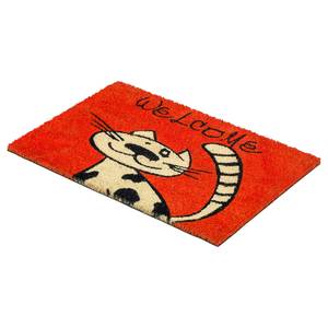 Zerbino Coco Style Gatto Fibra di cocco - Rosso - 40 x 60 cm