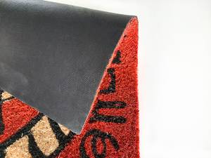 Paillasson Coco Style Katze Fibres de coco - Rouge - 40 x 60 cm