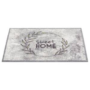 Keukenloper Miabella Sweet Home polyamide - lichtgrijs - 50 x 150 cm