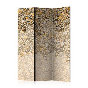 Kamerscherm Art & Butterflies 1-zijdig vlies op massief hout - bruin/ beige - 135 x 172 cm