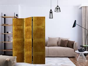 Kamerscherm Golden Cage Acoustic vlies op massief hout - goudkleurig