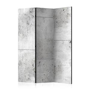 Paravent Concretum Murum acoustique Intissé sur bois massif - Blanc - 135 x 172 cm