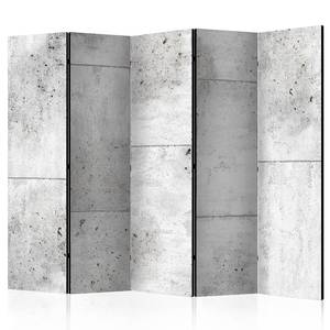 Paravento Concretum Murum acustico Tessuto non tessuto su legno massello - Bianco - 225 x 172 cm