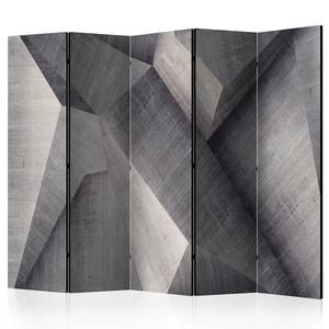 Paravent Abstract Concrete acoustique Intissé sur bois massif - Gris