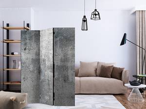 Paravento Fresh Concrete acustico Tessuto non tessuto su legno massello - Grigio - 135 x 172 cm