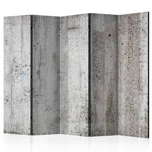 Paravent Grey Emperor acoustique Intissé sur bois massif - Gris clair - 225 x 172 cm