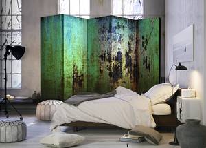 Kamerscherm Emerald Mystery Acoustic vlies op massief hout - groen - 225 x 172 cm