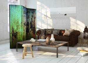 Kamerscherm Emerald Mystery Acoustic vlies op massief hout - groen - 135 x 172 cm