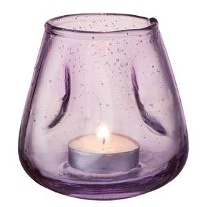 Teelichthalter FALL IN LOVE 4er-Set Glas - Violett