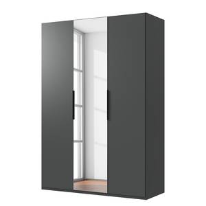 Drehtürenschrank Level36 - 216 cm Typ B Graphit - Breite: 150 cm - Mit Spiegeltür/-en