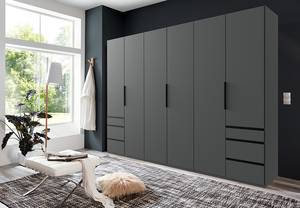 Drehtürenschrank Level36 - 216 cm Typ A Graphit - Breite: 300 cm - Ohne Spiegeltür/-en