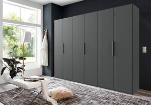 Drehtürenschrank Level36 - 216 cm Typ B Graphit - Breite: 300 cm - Ohne Spiegeltür/-en