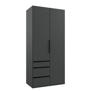 Drehtürenschrank Level36 - 216 cm Typ A Graphit - Breite: 150 cm - Ohne Spiegeltür/-en