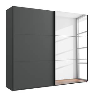 Schwebetürenschrank Level36 216 cm Typ B Graphit - Breite: 250 cm - Mit Spiegeltür/-en