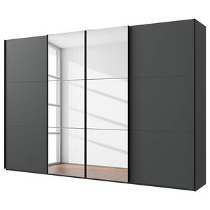 Schwebetürenschrank Level36 216 cm Typ B Graphit - Breite: 350 cm - Mit Spiegeltür/-en