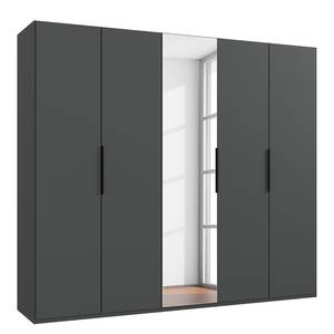 Drehtürenschrank Level36 - 236 cm Typ B Graphit - Breite: 250 cm - Mit Spiegeltür/-en