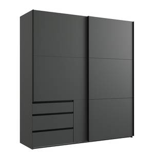 Schwebetürenschrank Level36 216 cm Typ A Graphit - Breite: 200 cm - Ohne Spiegeltür/-en