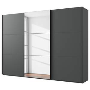 Schwebetürenschrank Level36 236 cm Typ B Graphit - Breite: 300 cm - Mit Spiegeltür/-en