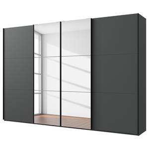 Schwebetürenschrank Level36 236 cm Typ B Graphit - Breite: 350 cm - Mit Spiegeltür/-en