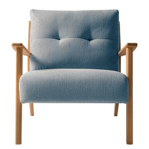 Fauteuil TIMON Geweven stof Saia: Jeansblauw