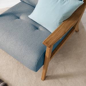 Fauteuil TIMON Geweven stof Saia: Jeansblauw