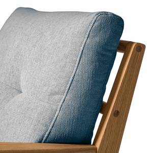 Fauteuil TIMON Geweven stof Saia: Jeansblauw