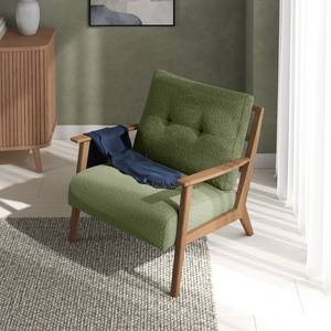 Fauteuil TIMON Bouclé Stof Bony: Mosgroen