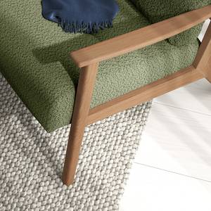 Fauteuil TIMON Bouclé Stof Bony: Mosgroen