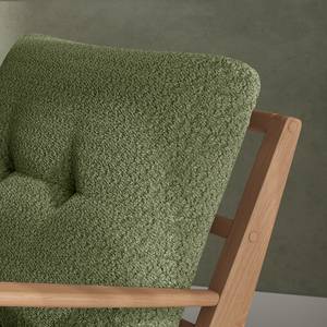 Fauteuil TIMON Bouclé Stof Bony: Mosgroen