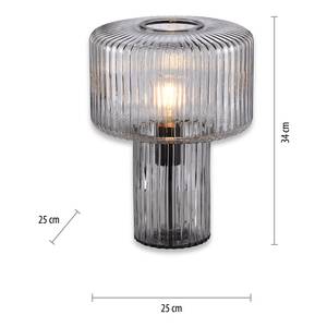 Lampe Fungus Verre fumé - Gris - 1 ampoule