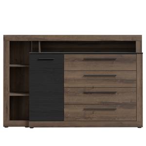 Sideboard Hagen Eiche Dunkel Dekor / Eiche Schwarz Dekor