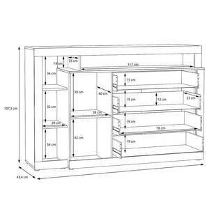 Sideboard Sakoni Kiefer Dekor