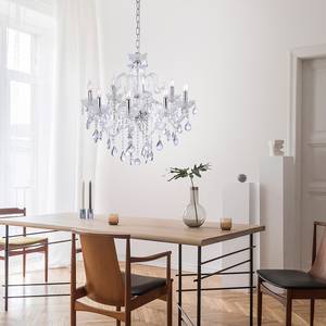 Lustre Gracia Verre cristallin - 8 ampoules - Translucide