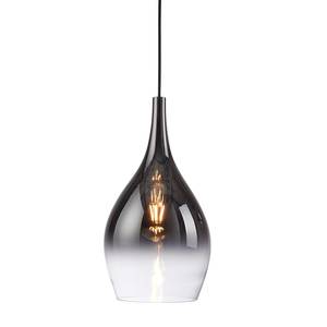 Hanglamp Pilua 3 lichtbronnen gekleurd glas- zilverkleurig/grijs