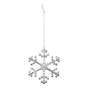 Schneeflocke HANG ON Glas / Eisen - Silber