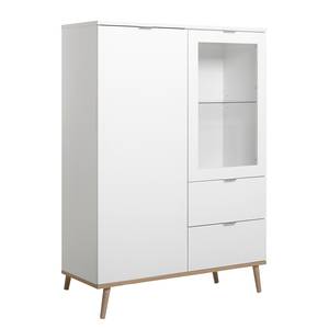 Credenza Gealla Bianco / Effetto rovere Sonoma