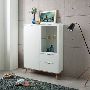 Highboard Gealla Weiß / Eiche Sonoma Dekor