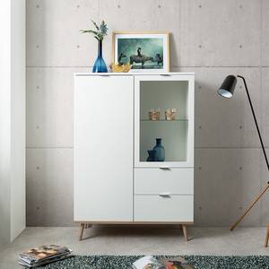 Credenza Gealla Bianco / Effetto rovere Sonoma