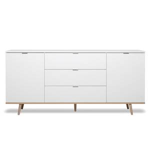 Sideboard Gealla 180 cm Weiß / Eiche Sonoma Dekor