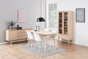 Enfilade Nelanas Placage en bois véritable - Chêne clair