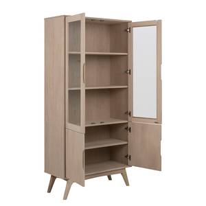 Armoire vitrine contreplaquée Meja Chêne clair