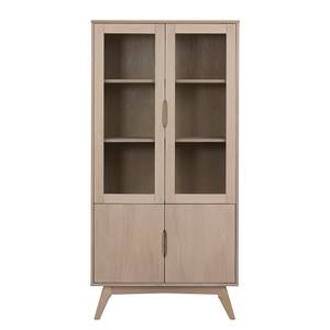 Armoire vitrine contreplaquée Meja Chêne clair