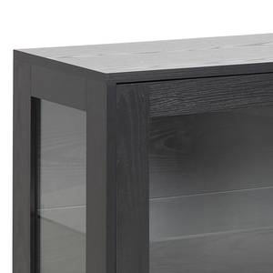 Sideboard Sitahna Esche Schwarz Dekor / Schwarz