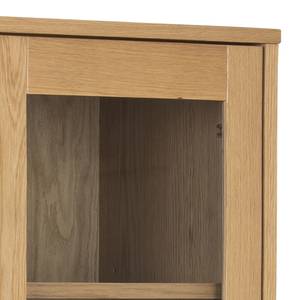 Credenza con vetrina Montville Impiallacciatura in vero legno - Rovere