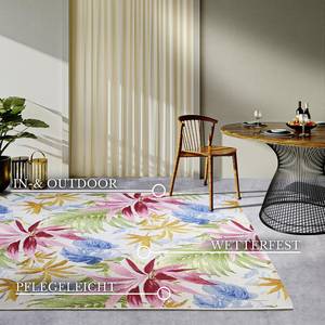 In- & Outdoor Teppich Victor Polyester / BCF - Creme / Bunt - 120 x 180 cm