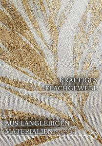 In- & Outdoor Teppich Charles Polyester / BCF - Creme / Gold - 200 x 285 cm