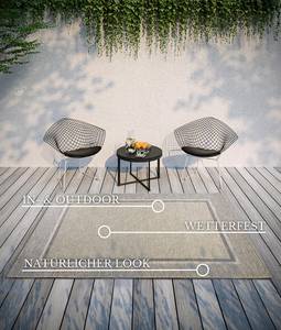 In- & Outdoor Teppich Luitwin Polypropylen - Natur / Braun - 190 x 290 cm