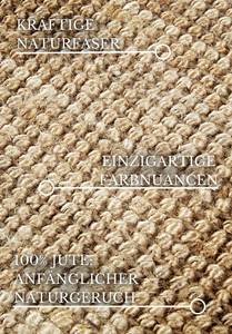 Teppich Rosalie Jute - Beige - 120 x 170 cm